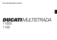 Ducati Multistrada 1100 - Owners manual 2008 EN 